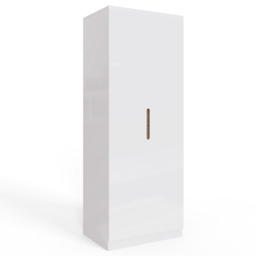 FWStyle Veloce White Gloss 2 Door Wardrobe - thumbnail 2