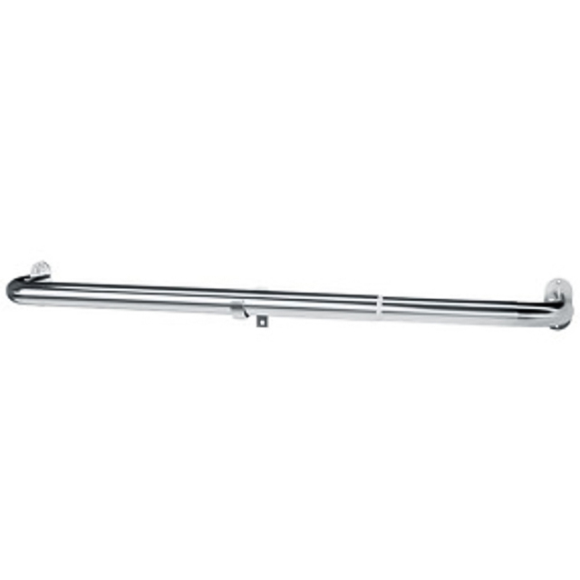 New Edge Blinds Satin Silver Room Darkening Extendable Curtain Pole 170-300cm - image 1