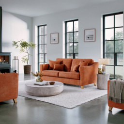 Marlon City Terracotta 2 Seater Medium Sofa - thumbnail 3