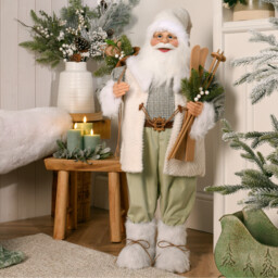 Cosy Cottage Standing Santa Decoration - thumbnail 2