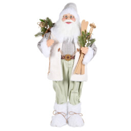 Cosy Cottage Standing Santa Decoration - thumbnail 1