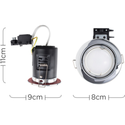 ValueLights Chrome Tiltable Ceiling Downlight 30 Pack - thumbnail 4