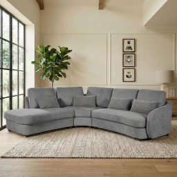 Mabel Corner Sofa Grey - thumbnail 1