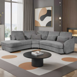 Mabel Corner Sofa Grey - thumbnail 4
