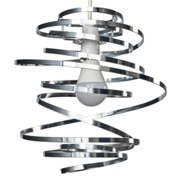 ValueLights Bensson Chrome Twisted Pendant Shade