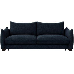Bronte 3 Seater Navy Blue Fabric Sofa Bed - thumbnail 2