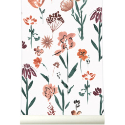 Grandeco Roomblush Ray of Flowers Soft Pink 4 Lane Wall Mural - thumbnail 3