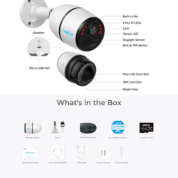 Reolink Go Plus 4G LTE Solar CCTV Kit 64GB SD CARD with SIM - thumbnail 3