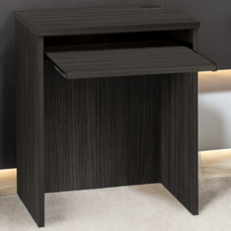 R White Cabinets Black Small Desk with Keyboard Tray - thumbnail 1