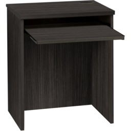 R White Cabinets Black Small Desk with Keyboard Tray - thumbnail 2