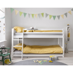 Noa and Nani Hilda White Low Cabin Bed with Bunk Underbed and Play Area - thumbnail 3