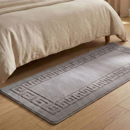 Smart Living Dark Grey Plain Non-Slip Door Mat with Gel Backing 40 x 60cm - thumbnail 3