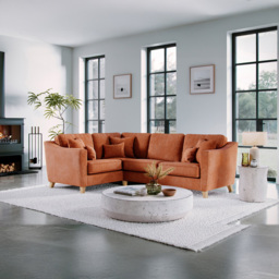 Marlon City Terracotta 3 Seater Right Hand Corner Sofa - thumbnail 3