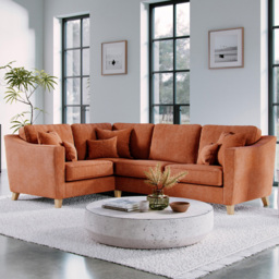 Marlon City Terracotta 3 Seater Right Hand Corner Sofa