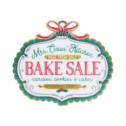 Candy Cane Lane Multicolour Retro Hanging Bake Sale Christmas Wall Art - thumbnail 1