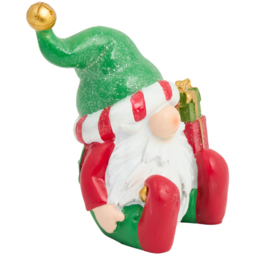 Gonk Elf Decoration - Green & Red - thumbnail 2