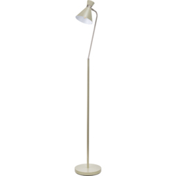 Pacific Lifestyle Benedict Brushed Silver Sage Metal Floor Lamp