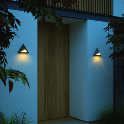 Nordlux Konit Geometric Black Modern Downward Facing Outdoor Wall Light - thumbnail 2