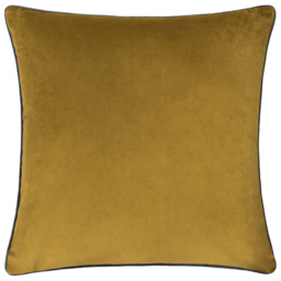 Paoletti Meridian Moss Charcoal Velvet Cushion