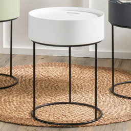 Pacific Lifestyle Hugo White and Black Storage Table