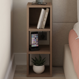 Decortie Combayn 3 Shelf Hitit Low Bookcase - thumbnail 1