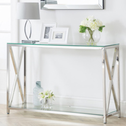 Julian Bowen Miami Silver Console Table