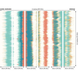 Origin Murals Linear Stripe Multicolour Wall Mural - thumbnail 3