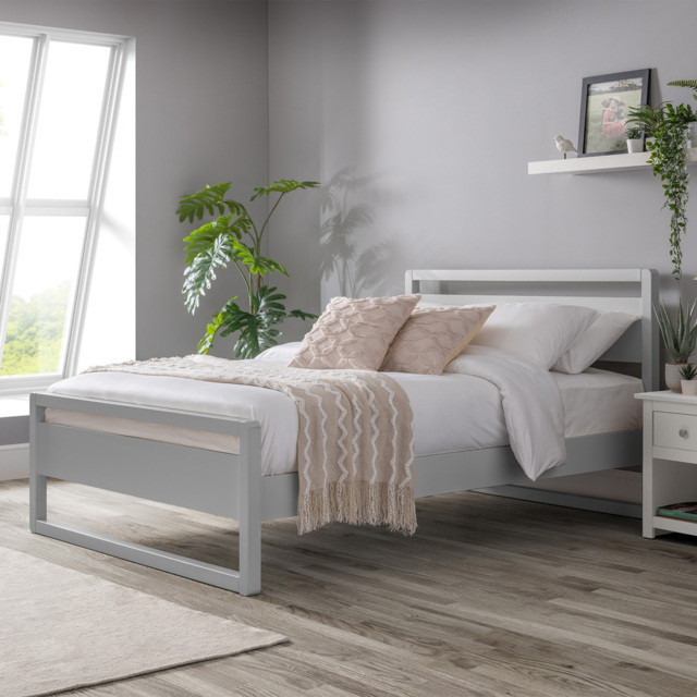 Julian Bowen Venice Double Dove Grey Bed - image 1