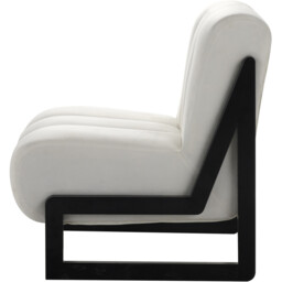 Maeve Velvet White Accent Chair - thumbnail 3
