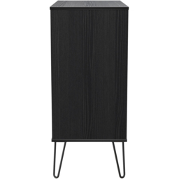 Crowndale Harlequin 4 Drawer Black Ash Chest of Drawers Ready Assembled - thumbnail 4