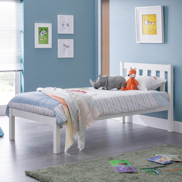 Julian Bowen Luna Single Surf White Bed - image 1