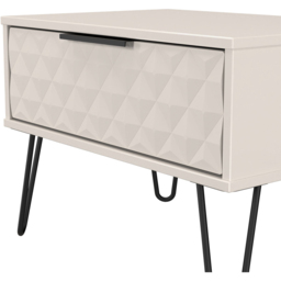 Crowndale Harlequin Single Drawer Kashmir Matt Wide Side Table Ready Assembled - thumbnail 4