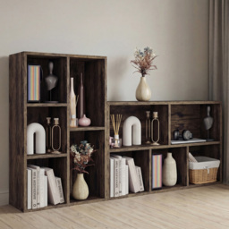 Vida Designs Dark Wood 5 Shelf Cube Storage Unit - thumbnail 4