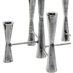 Ivyline Parker Silver 11 Piece Candle Holder Centrepiece - thumbnail 3