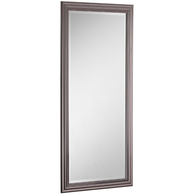 Yearn Dark Chrome Bevelled Mirror 166 x 75.5cm - image 1