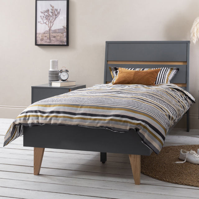 Noa and Nani Otto Single Grey Bed Frame - image 1