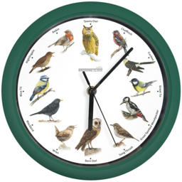 JML Bird Song Round Wall Clock 25cm