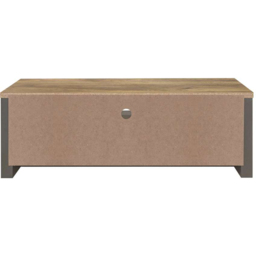 Birlea Highgate 2 Door 2 Shelf Dark Grey and Oak Large TV Unit - thumbnail 4