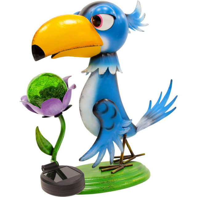 GardenKraft Metal Toucan with LED Solar Light - image 1