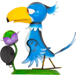 GardenKraft Metal Toucan with LED Solar Light - thumbnail 4