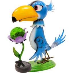 GardenKraft Metal Toucan with LED Solar Light - thumbnail 1