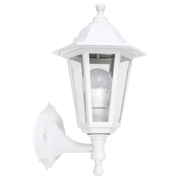 ValueLights Outdoor White Up and Down Wall Lantern