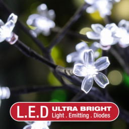 The Christmas Workshop 48 White LED Blossom Tree - thumbnail 4