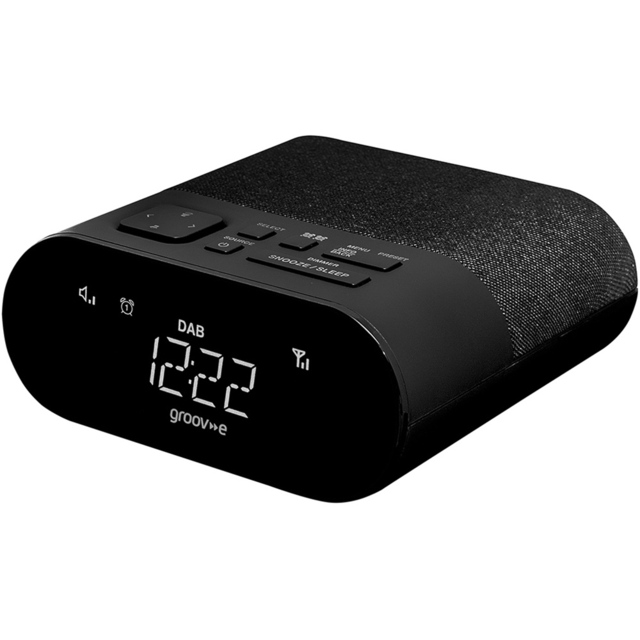 Groov-e Roma DAB and FM Alarm Clock Radio with USB Charging - image 1