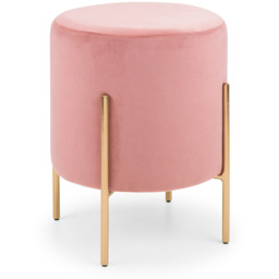 Julian Bowen Harrogate Pink Dressing Table Stool - thumbnail 2