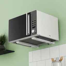 AVF Universal 45cm White Microwave Wall Bracket - thumbnail 2