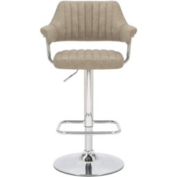 Shankar Cortez Mink Leather Bar Stool Set of 2 - thumbnail 3