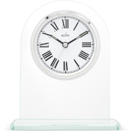 Acctim Adelaide Glass Mantel Table Clock