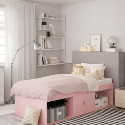Kidsaw Single Pink Low Sleeper Cabin Bed with Storage - thumbnail 4