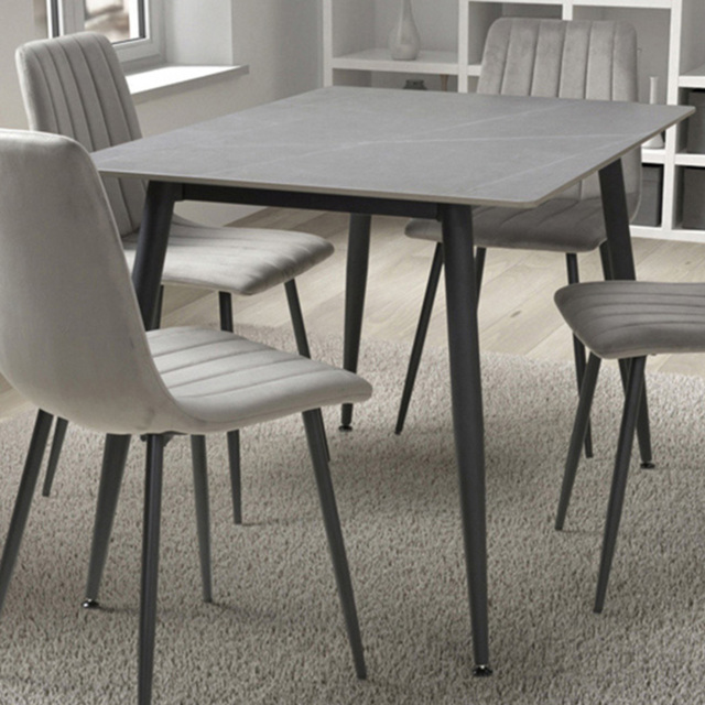 Monaco 4 Seater Dining Table Grey - image 1
